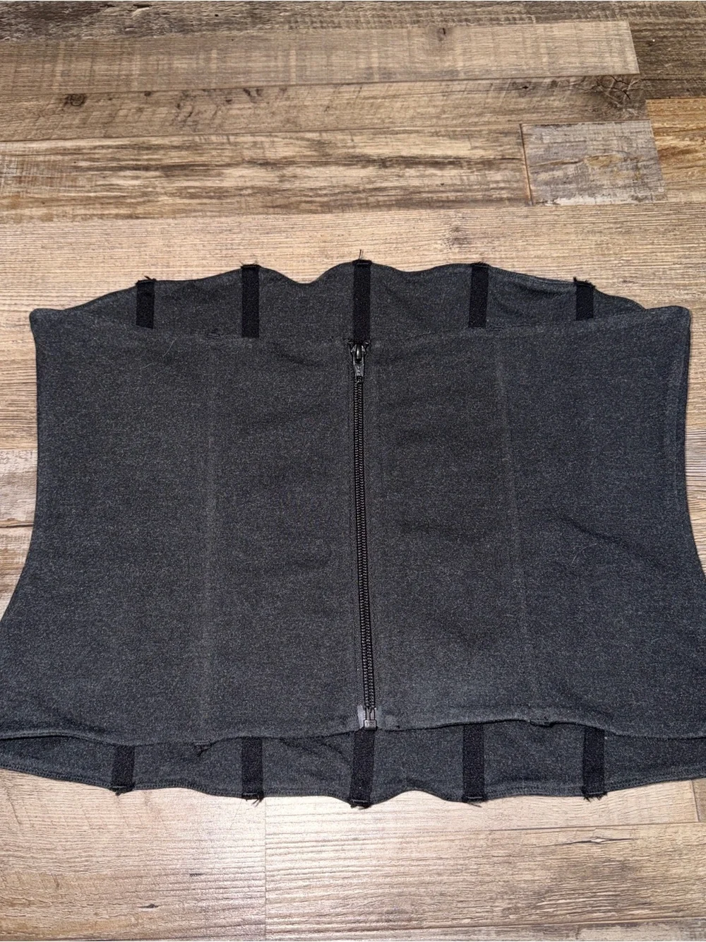 SKIMS Black Strapless Corset Tank Top